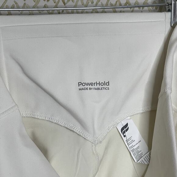 Fabletics Power Hold Egret/Gold White Boost Crop Leggings Size 2XL - Picture 7 of 10